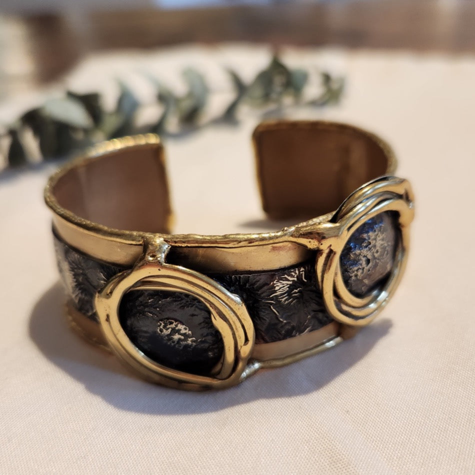 Copper and Brass cuff bracelet