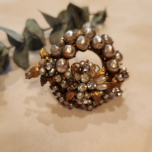 Vintage Estate Silver and Costume Brooches