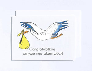Alarm Clock Congratulations Greeting Card