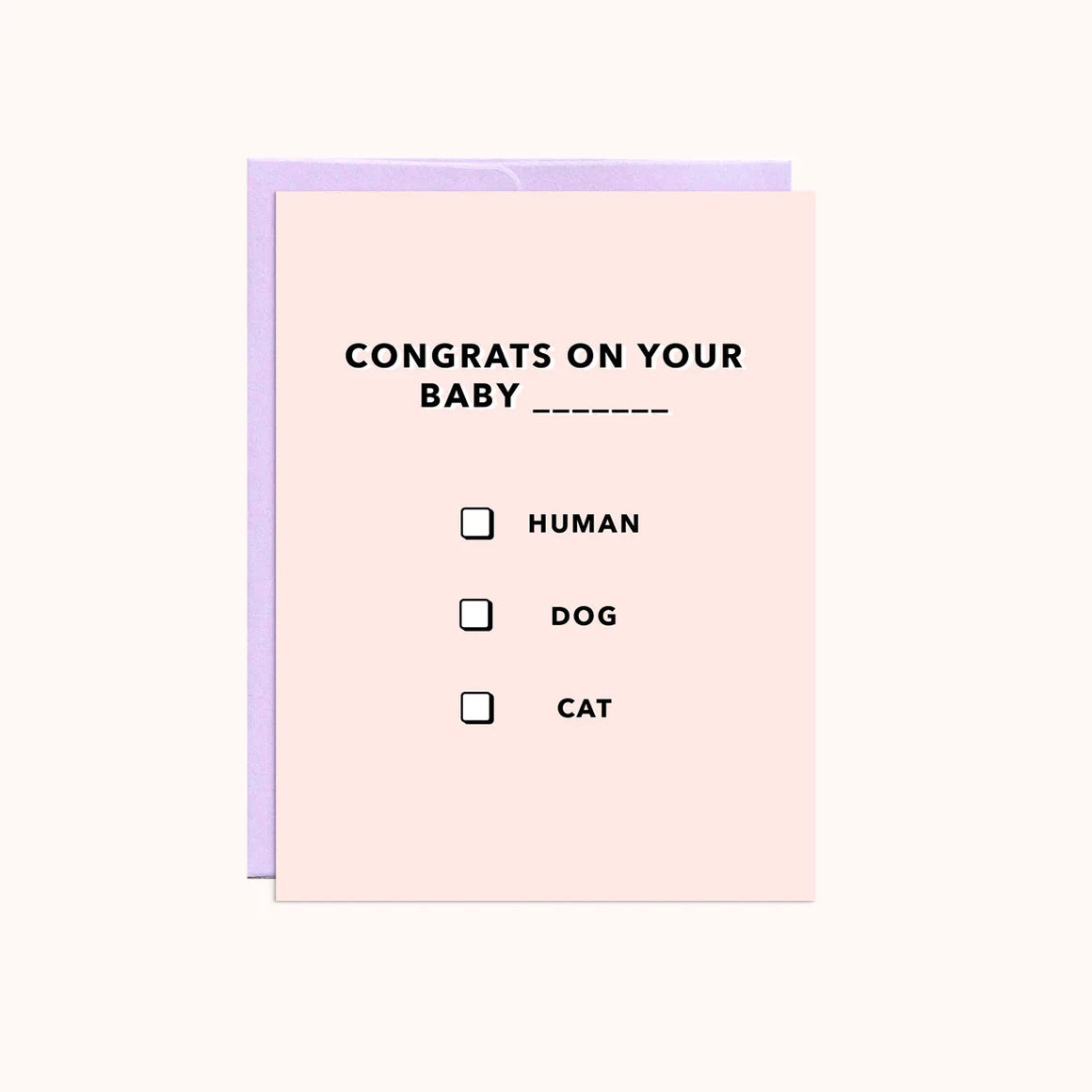 Baby Multiple Choice Greeting Card