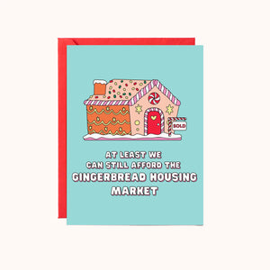 Gingerbread housing market Greeting Card