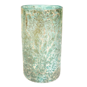Hand crafted glass cylinder vase