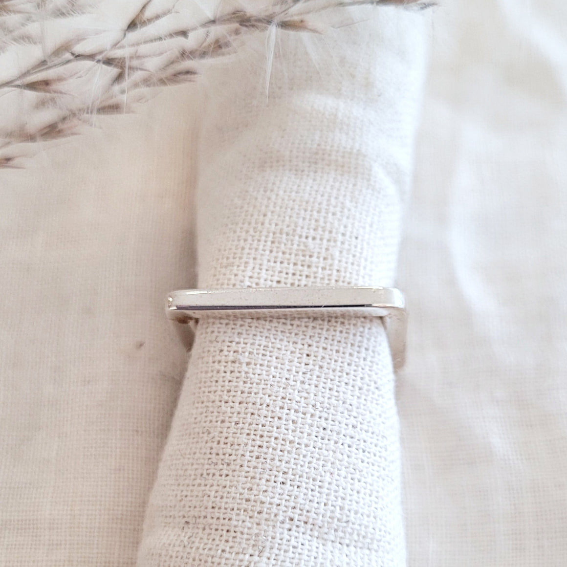 Sterling silver square band