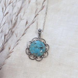 Sterling silver turquoise pendant