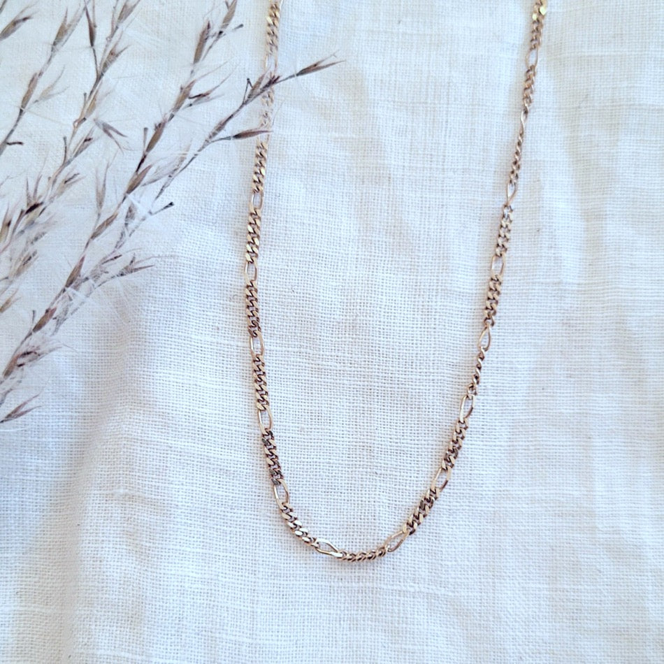 10k yellow gold open curb link chain