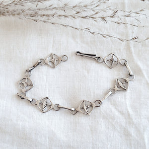 Mockingbird sterling link bracelet