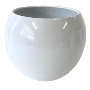 Medium Round Pot - White
