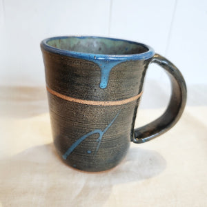 Blue and black mug