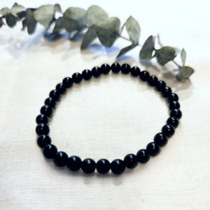 Black Onyx Beaded Bracelet 6mm