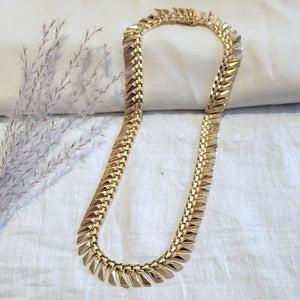 18k yellow gold fringe necklace