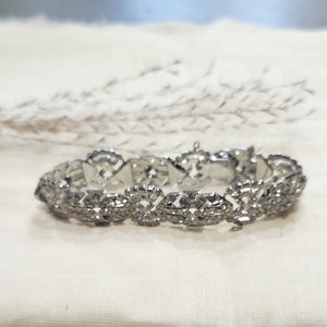 Sterling silver vintage marcasite bracelet