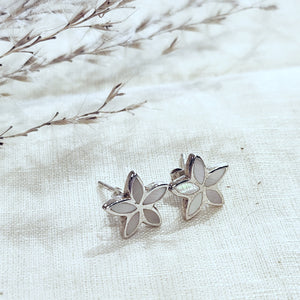 Sterling silver star stud earrings