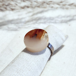 Resin and wood ring