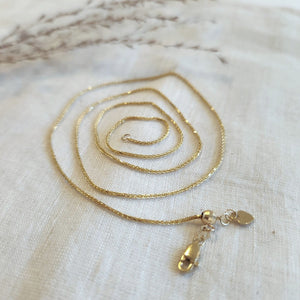 14k yellow gold adjustable foxtail link chain