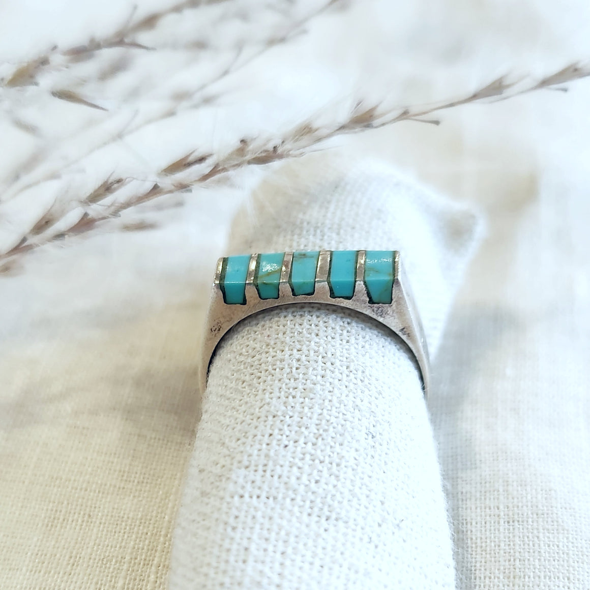 Sterling silver multi turquoise ring