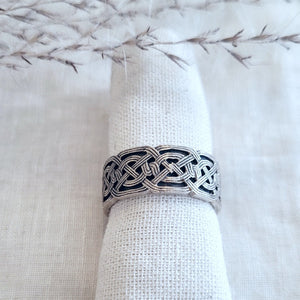 Sterling Silver Celtic interlace band