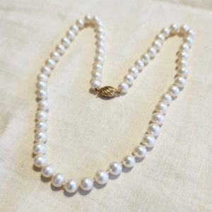 A strand of freshwater pearls