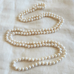 Freshwater pearl long necklace