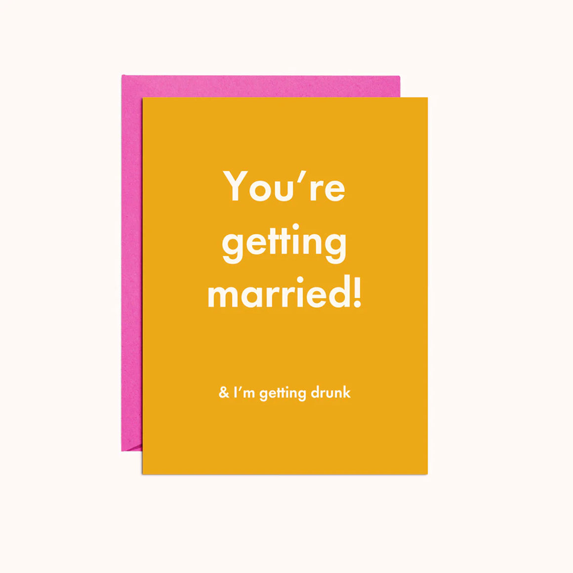 Married and drunk Greeting Card