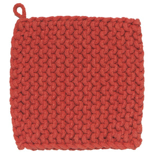 Heirloom knitted pot holder