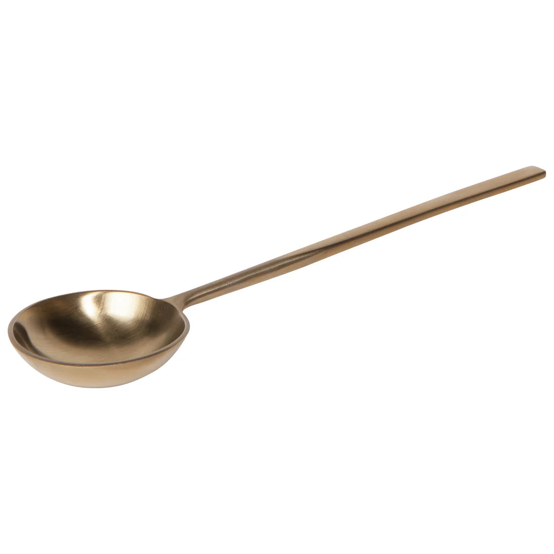 Set 4/ Long Handle Spoons Polished Gold