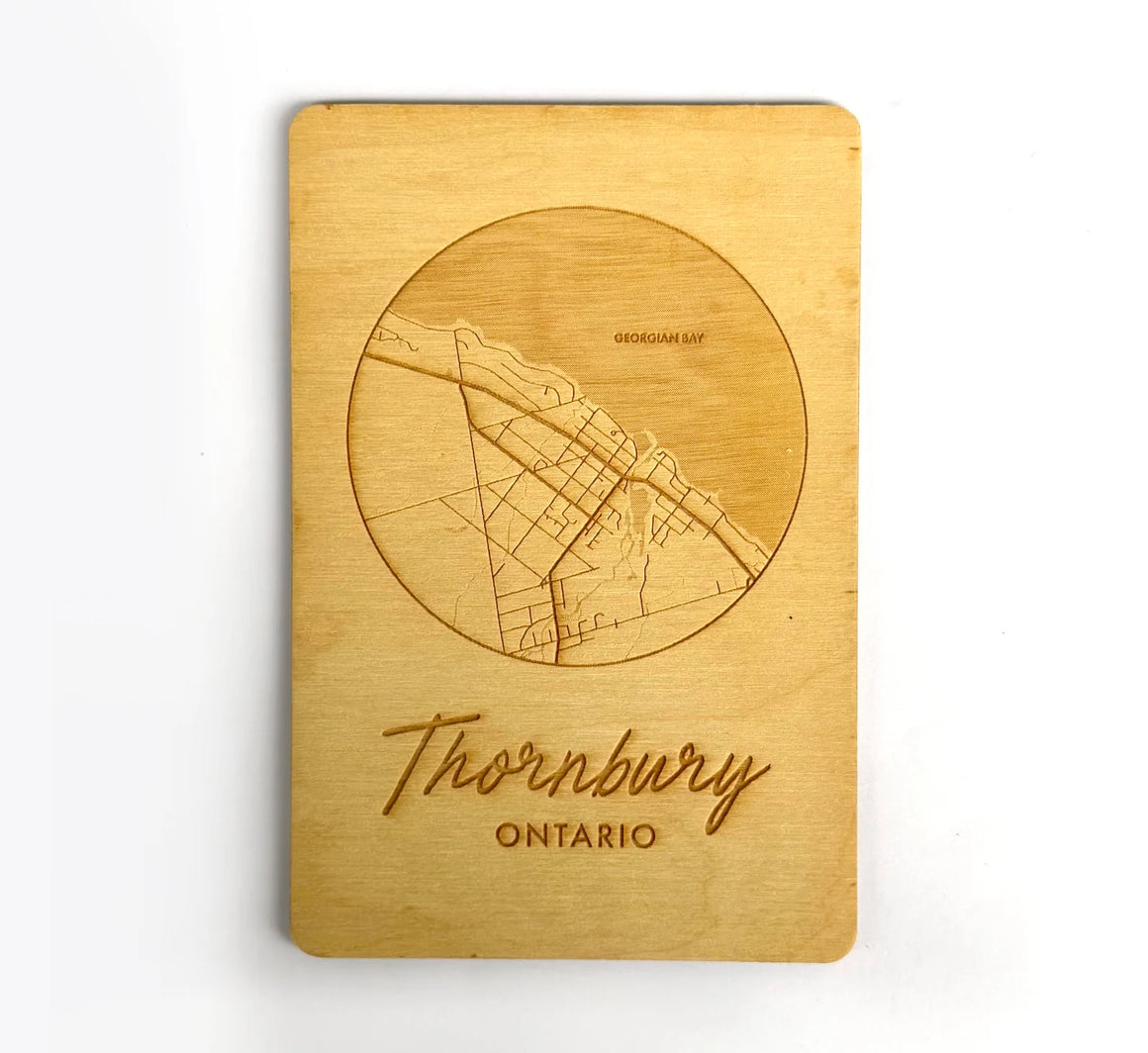 Arbello wooden Thornbury postcards