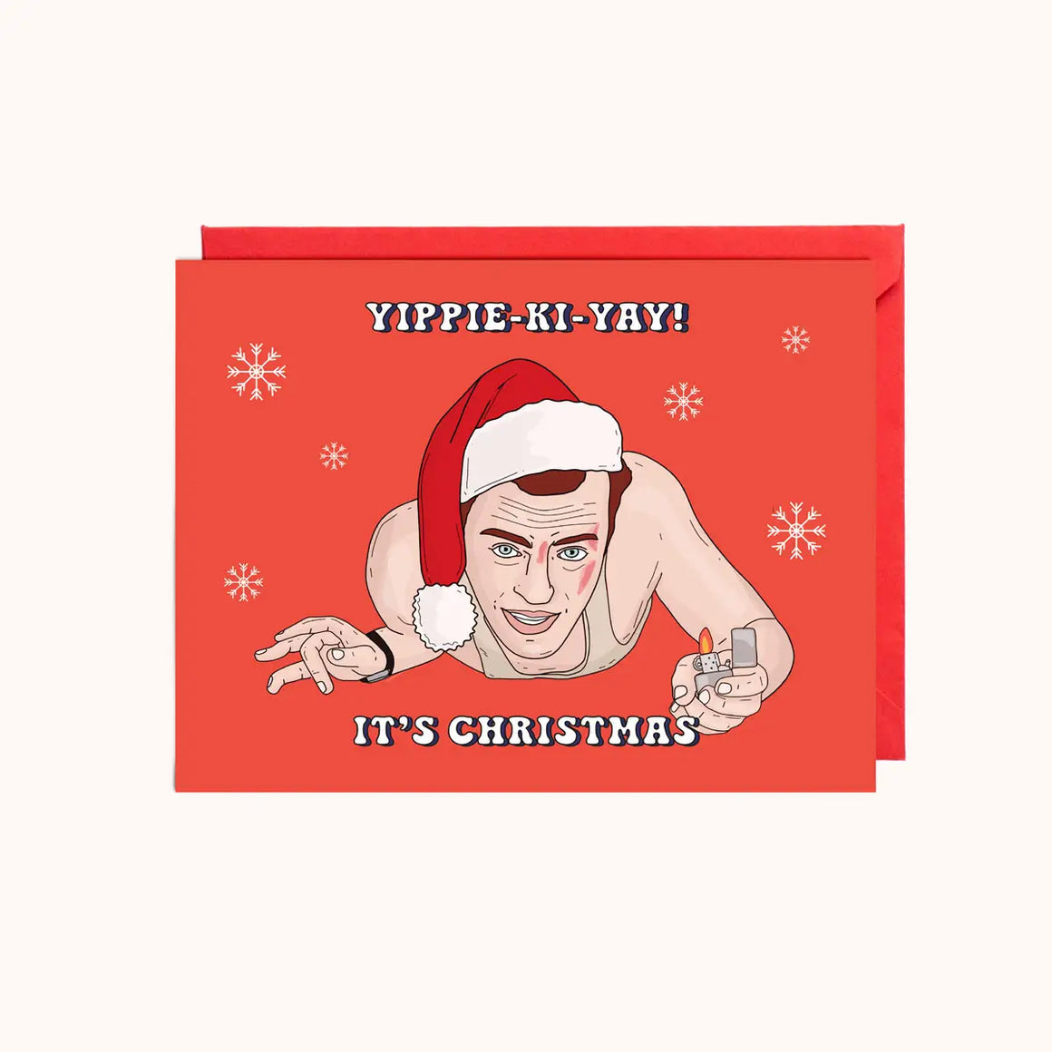 Yippie Ki Ya Christmas Greeting Card