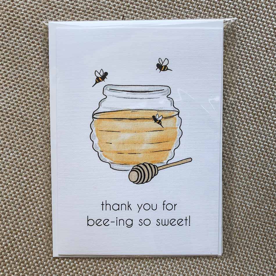 Bee sweet honey jar
