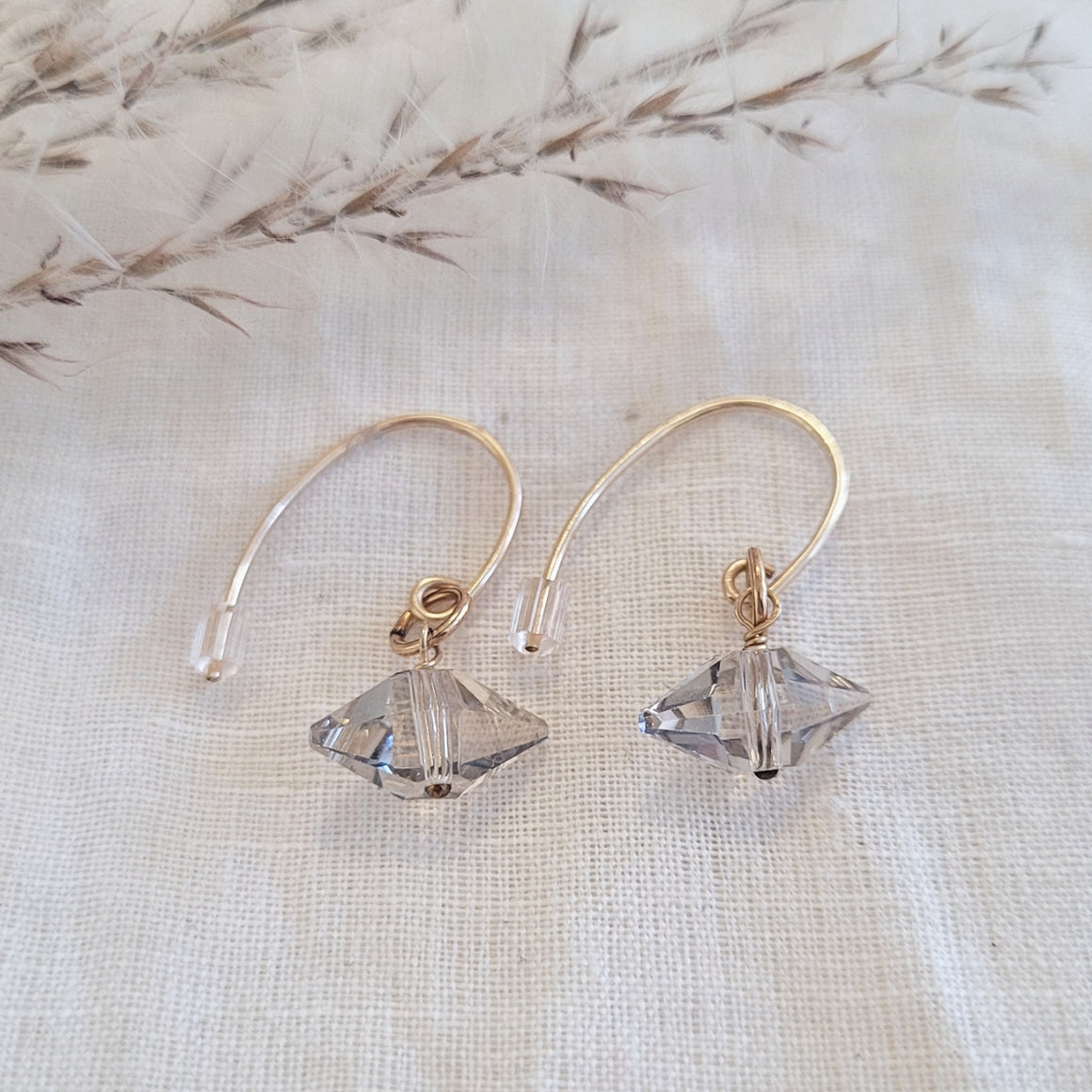 Nancy Cicconi drop and crystal earrings