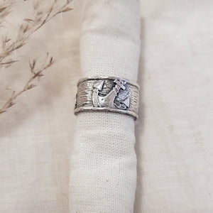 Sterling silver anchor band House of Alia