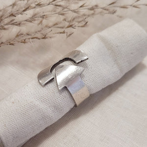 Sterling silver arrow wrap ring