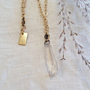 Nancy Cicconi crystal gold filled pendant