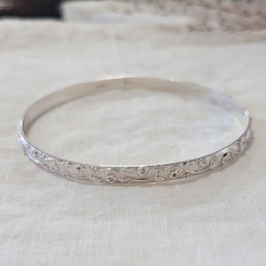 Bangle bracelet sterling silver