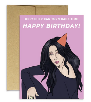 Cher Turn Back Time Greeting Card