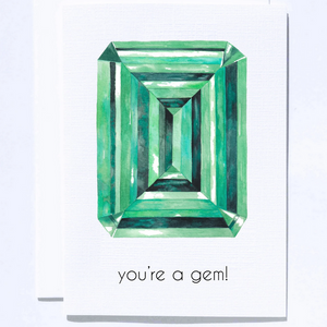 Emerald gem card