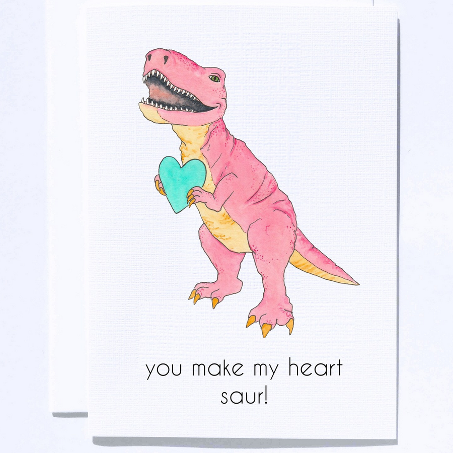 Heart saur Greeting Card