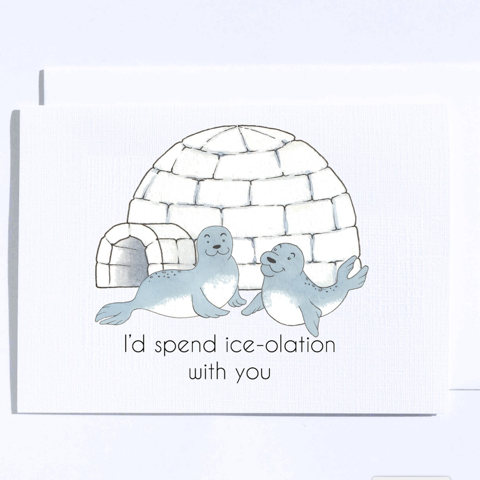 Ice-olation Greeting Card