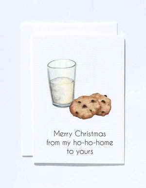 Milk & Cookies Holiday Greeting Card