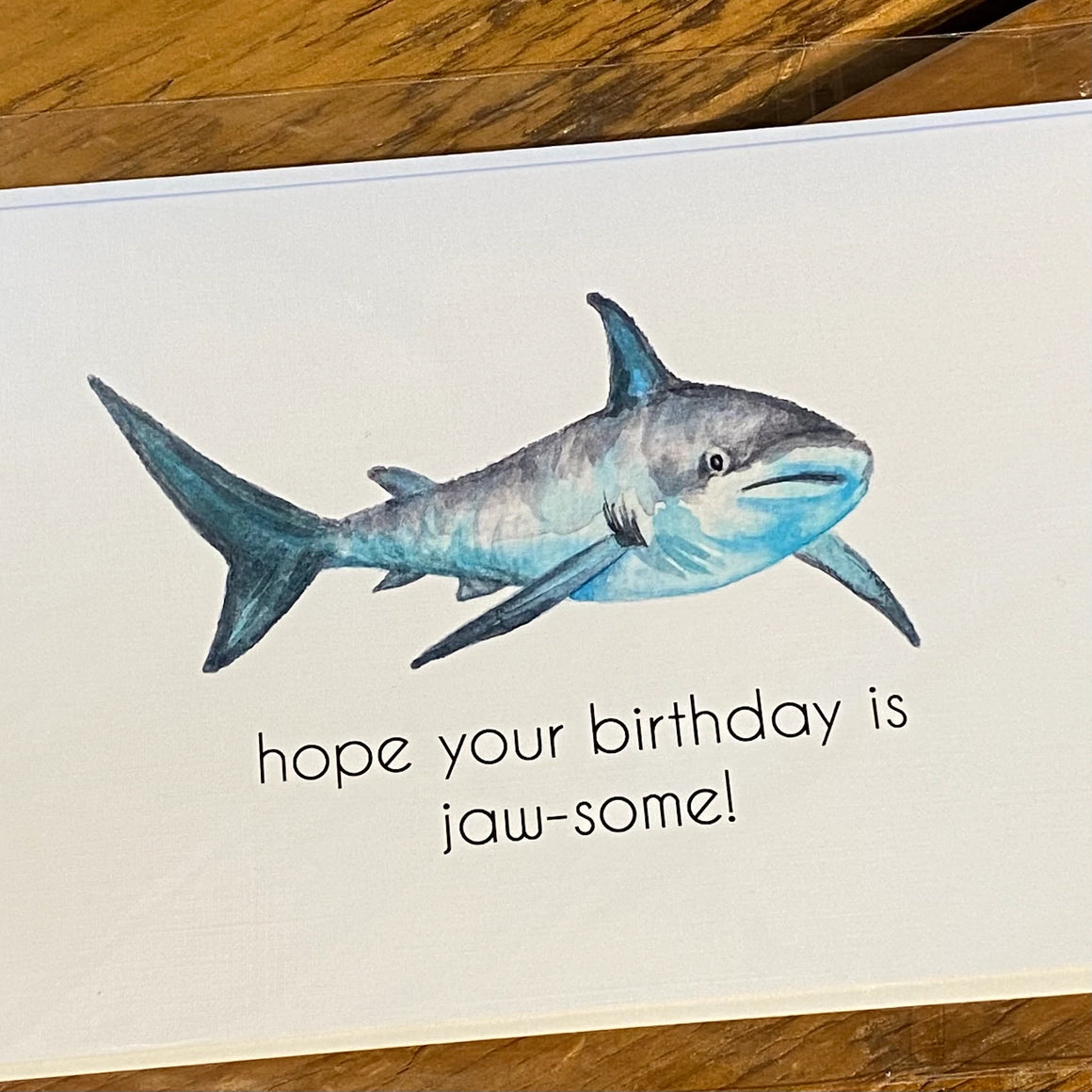 Jaw-some birthday card